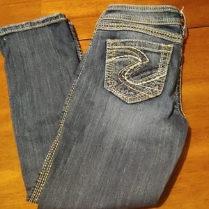 Silver Twisted Capri